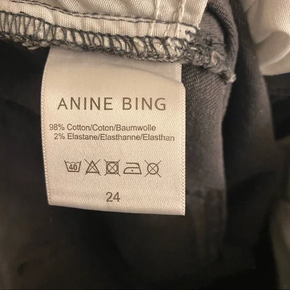 Anine Bing Black Distressed Skinny Jeans - Picture 8 of 8